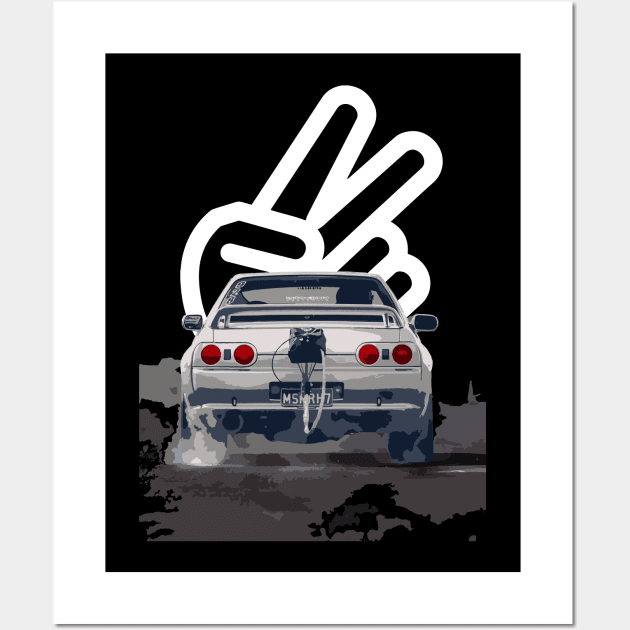 mighty car mods chop GDR r32 turbo Wall Art by cowtown_cowboy